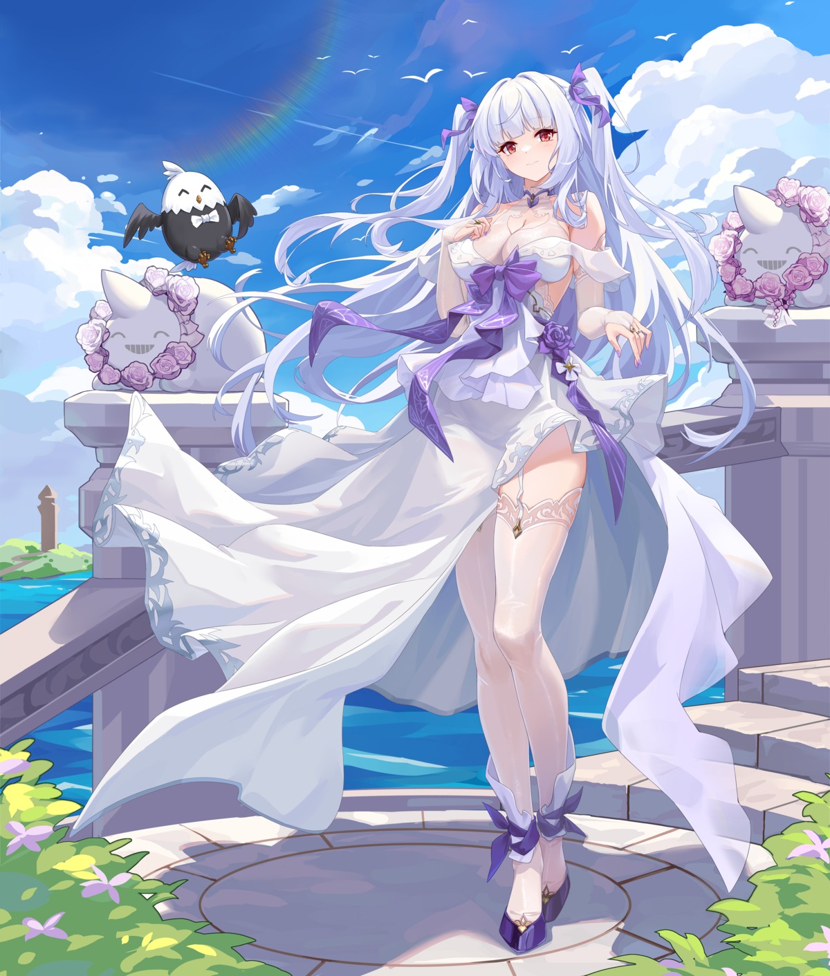 yande.re-1205406-sample-dress-essex_(zhanjianshaonv)-lazgear-no_bra-see_through-skirt_lift-stockings-thighhighs-zhanjianshaonv